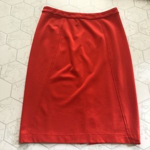 Moschino Red Pencil Skirt